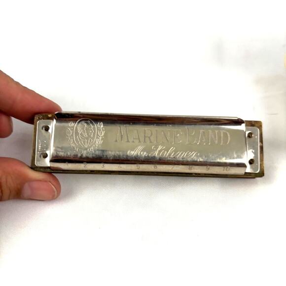 Vintage M. Hohner Marine Band Harmonica Double Reed Diatonic with Case - Picture 2 of 16